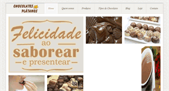 Desktop Screenshot of chocolatesplatanos.com.br