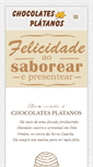 Mobile Screenshot of chocolatesplatanos.com.br
